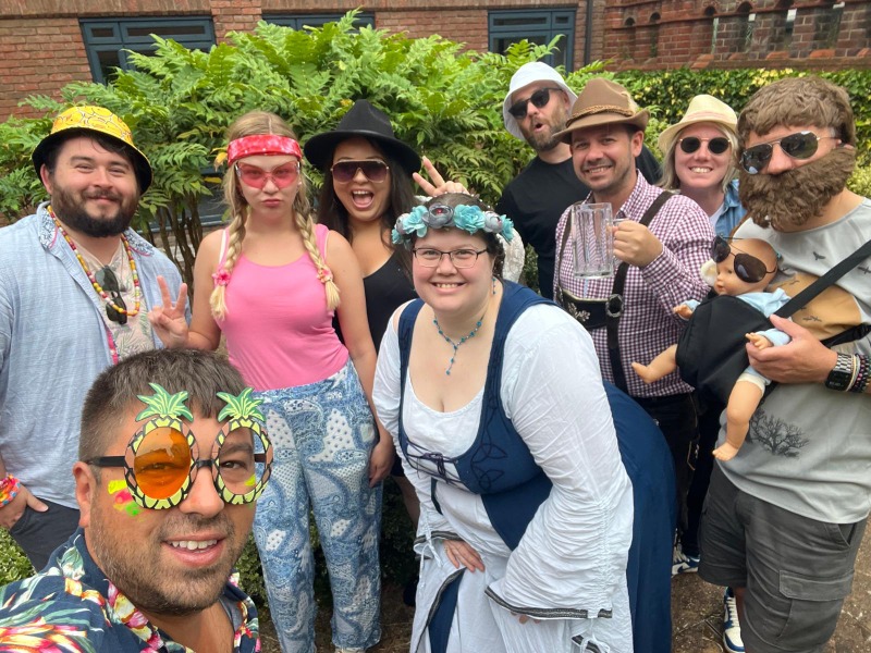 Festival glam by day, suave mariners by night!